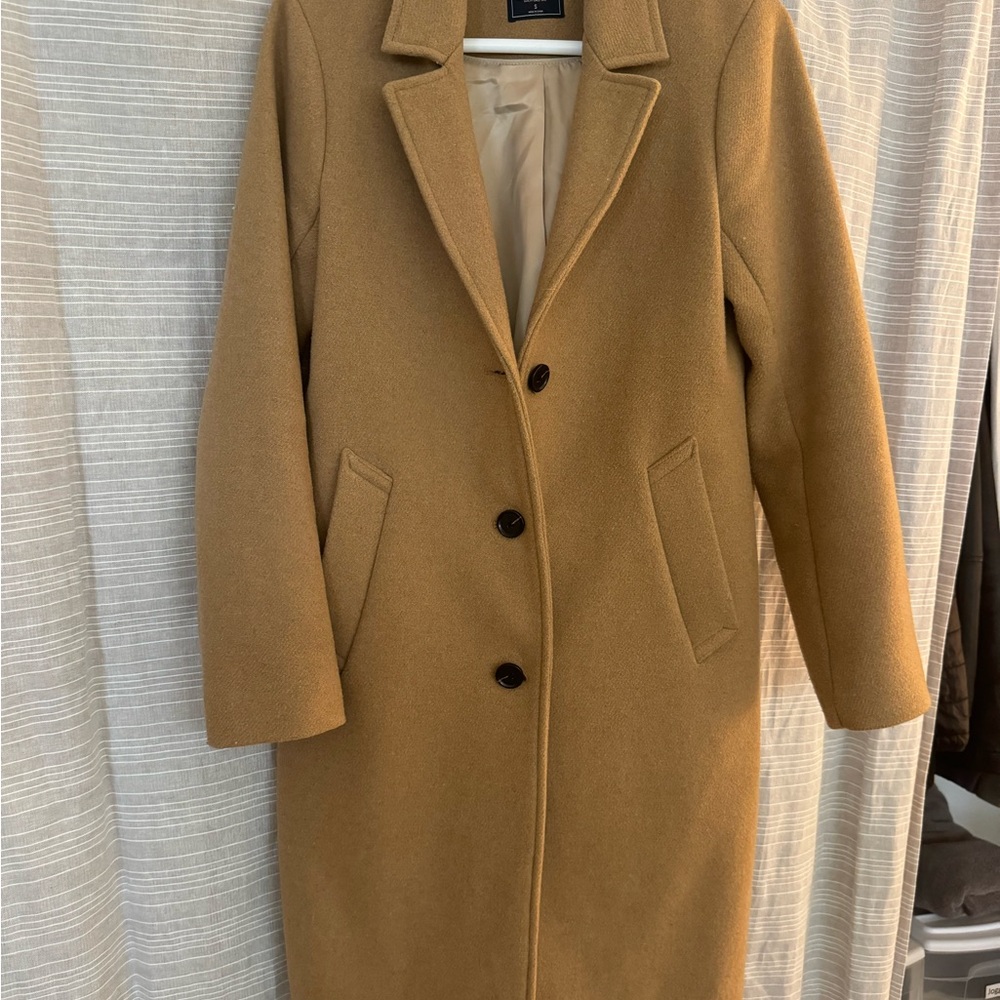 Women's Tan Wool Coat